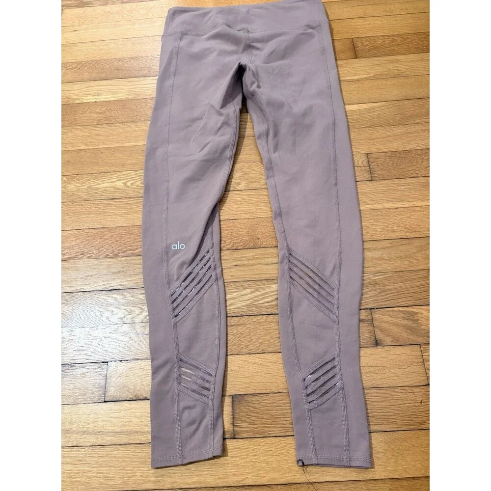 Alo Size S Moto Leggings Light Pink Mauve